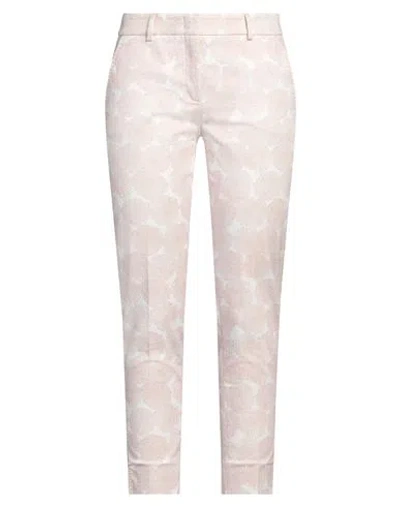 Peserico Woman Pants Light Pink Size 12 Cotton, Elastane