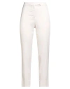 Peserico Woman Pants Light Pink Size 12 Viscose, Wool, Elastane In White