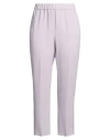 Peserico Easy Woman Pants Lilac Size 14 Viscose, Elastane In Purple