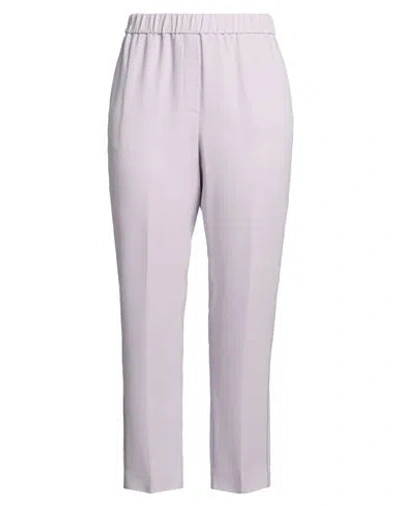 PESERICO PESERICO WOMAN PANTS LILAC SIZE 12 VISCOSE, ELASTANE