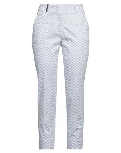 Peserico Woman Pants Lilac Size 14 Cotton, Elastane In Purple