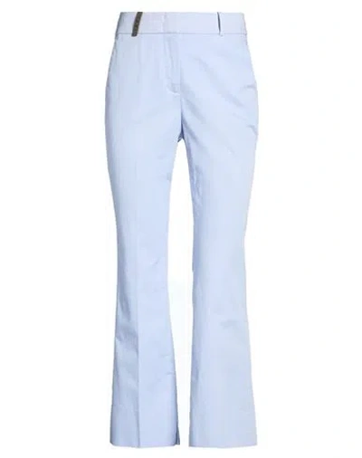 Peserico Woman Pants Lilac Size 2 Cotton, Elastane In Blue