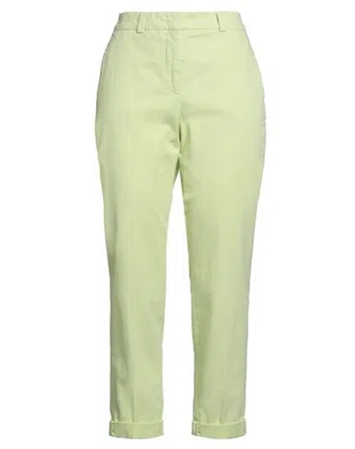 Peserico Woman Pants Lime Green Size 6 Cotton, Elastane