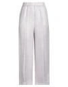 Peserico Woman Pants Mauve Size 6 Linen, Viscose In Purple