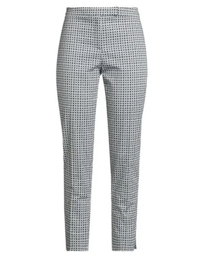 Peserico Woman Pants Midnight Blue Size 10 Cotton, Elastane In Gray