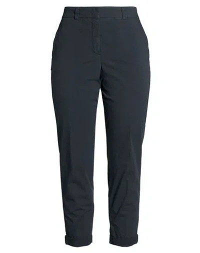 Peserico Woman Pants Midnight Blue Size 10 Cotton, Elastane