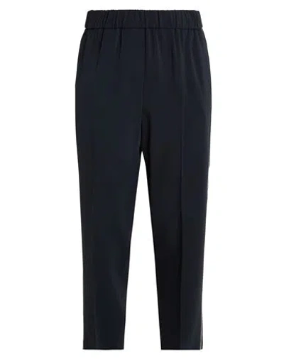 Peserico Woman Pants Midnight Blue Size 10 Viscose, Elastane