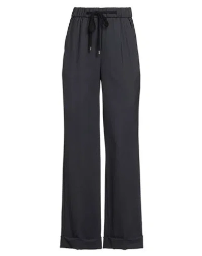 Peserico Woman Pants Midnight Blue Size 10 Wool, Polyester, Elastane, Merino Wool, Cashmere