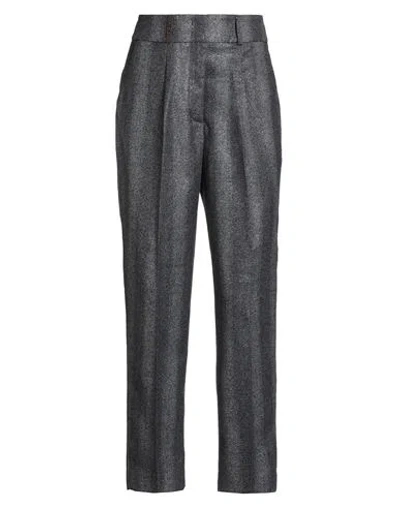Peserico Woman Pants Midnight Blue Size 12 Virgin Wool, Polyamide, Polyester, Elastane