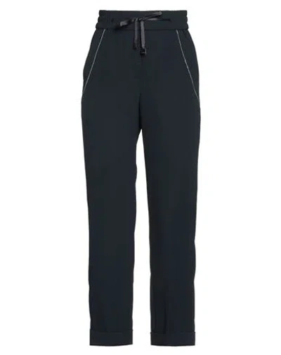 Peserico Woman Pants Midnight Blue Size 2 Polyester