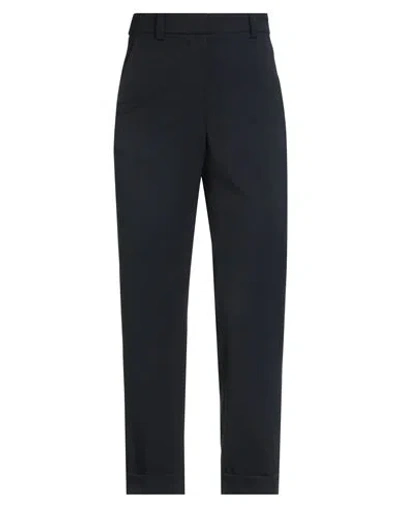 Peserico Woman Pants Midnight Blue Size 2 Polyester, Virgin Wool, Elastane In Black
