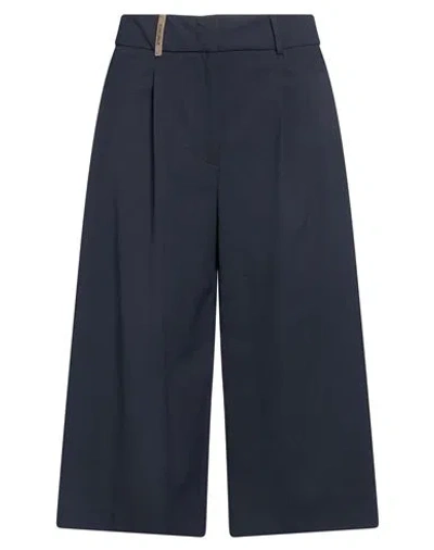 Peserico Woman Pants Midnight Blue Size 2 Polyester, Virgin Wool, Elastane