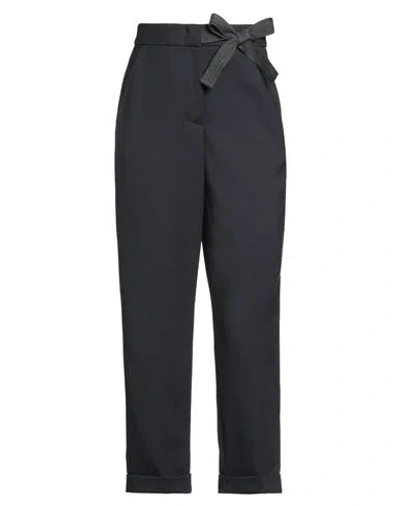 Peserico Woman Pants Midnight Blue Size 2 Wool, Polyester, Elastane