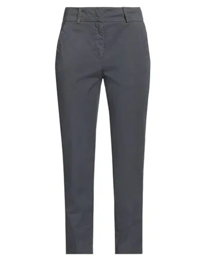 Peserico Woman Pants Midnight Blue Size 4 Cotton, Elastane