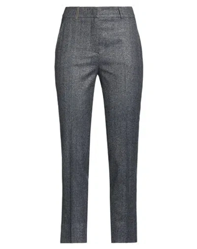 Peserico Woman Pants Midnight Blue Size 4 Virgin Wool, Polyamide, Polyester, Elastane In Blue