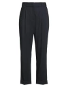 Peserico Woman Pants Midnight Blue Size 6 Polyester, Wool, Elastane In Black