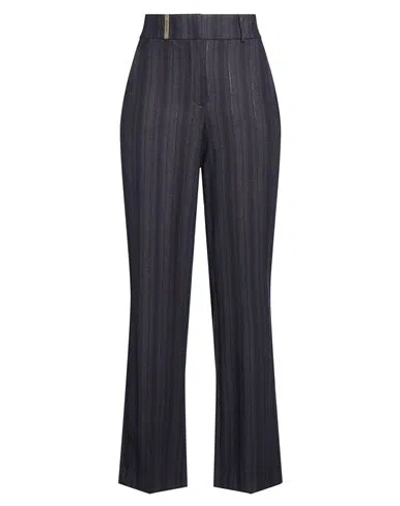 Peserico Woman Pants Midnight Blue Size 6 Virgin Wool, Elastane, Viscose, Polyester, Polyamide In Black