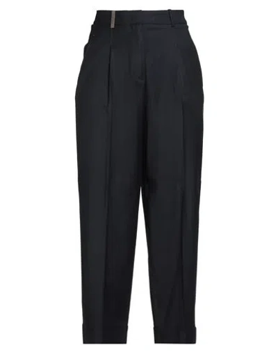 Peserico Woman Pants Midnight Blue Size 6 Virgin Wool, Viscose, Elastane