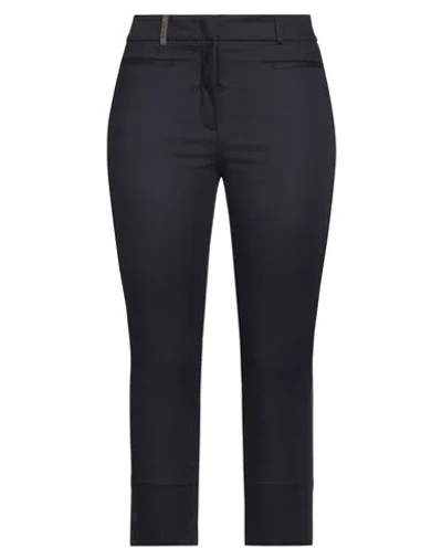 Peserico Woman Pants Midnight Blue Size 2 Cotton, Viscose, Elastane