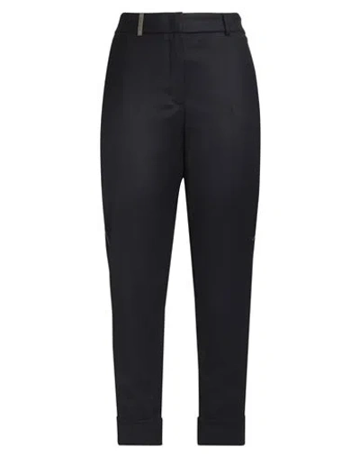 Peserico Woman Pants Midnight Blue Size 8 Virgin Wool, Cashmere, Elastane