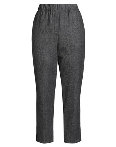 Peserico Woman Pants Midnight Blue Size 8 Virgin Wool, Elastane In Gray