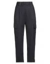 Peserico Woman Pants Midnight Blue Size 8 Wool, Polyester, Elastane In Blue