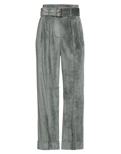 Peserico Woman Pants Military Green Size 0 Viscose, Elastane In Gray