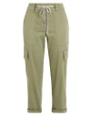 Peserico Woman Pants Military Green Size 2 Cotton, Elastane In Green