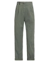 Peserico Woman Pants Military Green Size 2 Cotton, Elastane