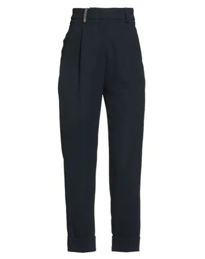 PESERICO PESERICO WOMAN PANTS NAVY SIZE 0 POLYESTER