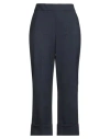 Peserico Woman Pants Navy Size 10 Wool, Polyester, Elastane In Blue