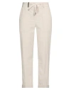 Peserico Woman Pants Off White Size 10 Cotton, Elastane In Off White