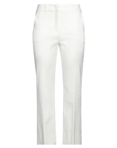 PESERICO PESERICO WOMAN PANTS OFF WHITE SIZE 8 COTTON, ELASTANE
