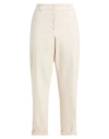 Peserico Woman Pants Off White Size 10 Cotton, Elastane In Neutral