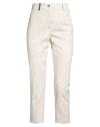 Peserico Woman Pants Off White Size 14 Cotton, Elastane