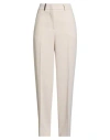 Peserico Woman Pants Off White Size 6 Polyester In Neutral