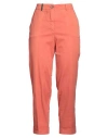 Peserico Woman Pants Orange Size 6 Cotton, Elastane