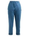 Peserico Woman Pants Pastel Blue Size 10 Cotton, Elastane In Blue