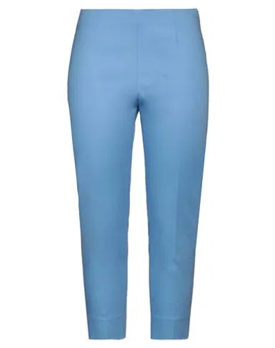 Peserico Woman Pants Pastel Blue Size 10 Cotton, Viscose, Elastane