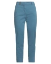 Peserico Woman Pants Pastel Blue Size 16 Cotton, Elastane
