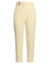 Peserico Woman Pants Pastel Yellow Size 6 Polyester