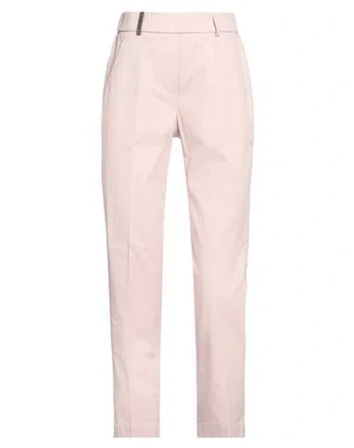 Peserico Woman Pants Pink Size 0 Cotton, Elastane