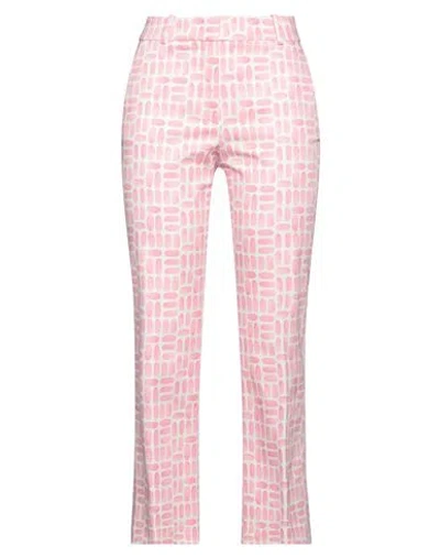 Peserico Woman Pants Pink Size 10 Cotton, Elastane