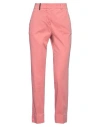 Peserico Woman Pants Coral Size 4 Cotton, Elastane In Pink