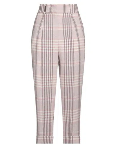 Peserico Woman Pants Pink Size 6 Linen, Polyamide, Polyester