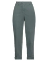 Peserico Woman Pants Sage Green Size 6 Cotton, Elastane
