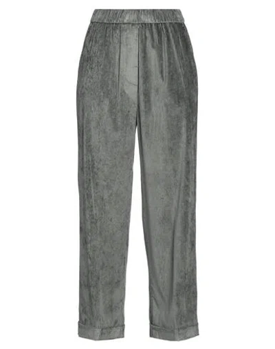 Peserico Woman Pants Sage Green Size 12 Viscose, Elastane