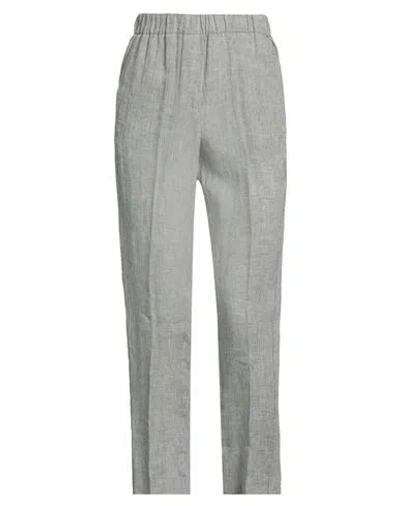 Peserico Woman Pants Sage Green Size 4 Linen
