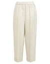 Peserico Woman Pants Sage Green Size 6 Linen, Viscose
