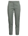 Peserico Woman Pants Sage Green Size 8 Cotton, Elastane